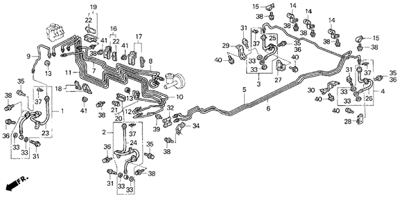 Brake Lines (2) for 1993 Honda Prelude #0