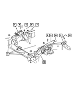 52009878AD - Service Brakes: Brake Hose, Right for Dodge: Dakota, Durango Image
