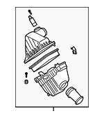 6F9Z9600AB - Engine: Air Cleaner Assembly for Ford: Five Hundred, Freestyle | Mercury: Montego Image