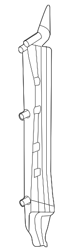 7P6821111B - Body: End Plate for Volkswagen: Touareg Image