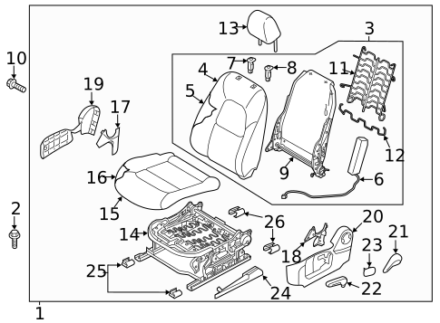 Driver Seat Components for 2019 Mazda CX-5 #1