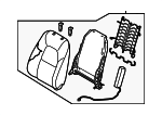 KN3R8818002 - Body: Seat Back Assembly for Mazda: CX-5 Image