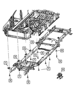 68505696AA - Frame, Bumper and Fascia: Body Hold Down Cushion for Ram: 2500, 3500 Image