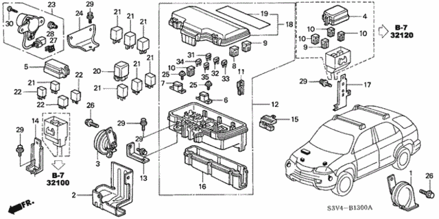 Control Unit (Engine Room) (1) for 2002 Acura MDX #0