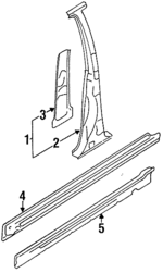 764108B730 - : Rocker Panel for Nissan: Sentra Image