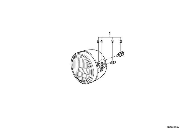 63122306093 - : Headlight for BMW-Motorrad Image
