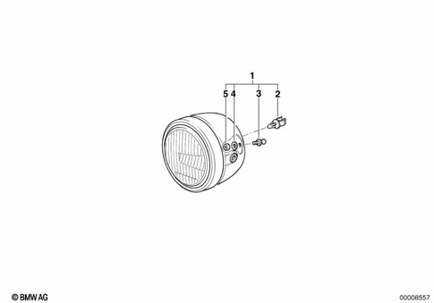 Headlight for 1997 BMW-Motorrad R 1100 R #4