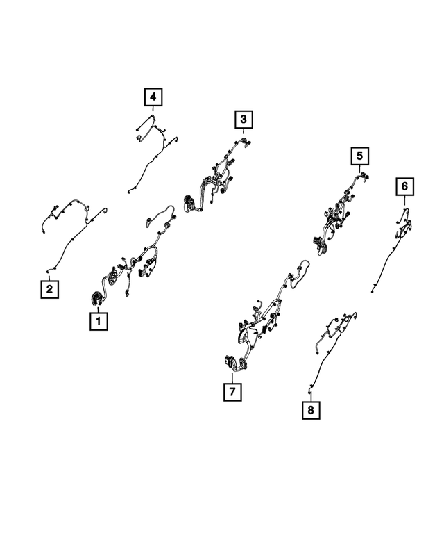68488532AB - : Front Door Wiring for Mopar Image