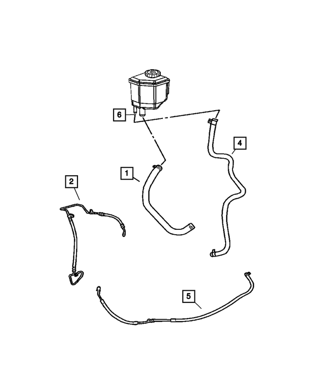 4782349AC - Steering: Power Steering Supply Hose for Mopar Image