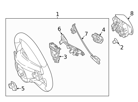 Steering Wheel & Trim for 2022 Mercedes-Benz Metris #3