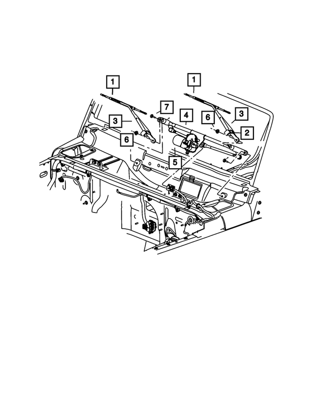 « 68002393AA – Electrical : Essuie-glace Avant Balai pour Mopar Image »
