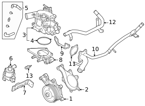 Water Pump & Related Components for 2025 INFINITI QX80 #0