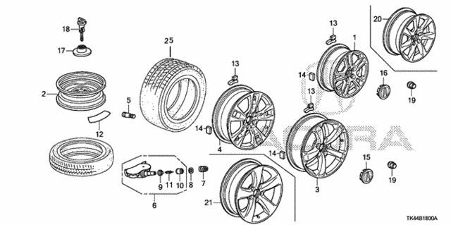 Wheel Disk (KA) for 2011 Acura TL #0