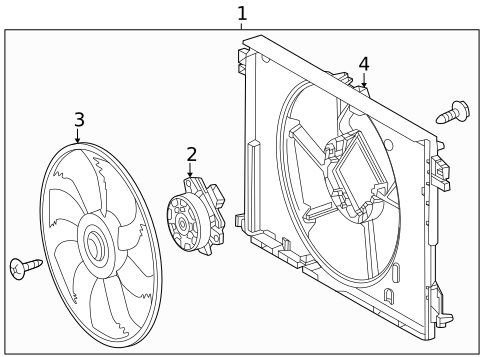 Cooling Fan, Clutch & Motor for 2025 Toyota Highlander #0