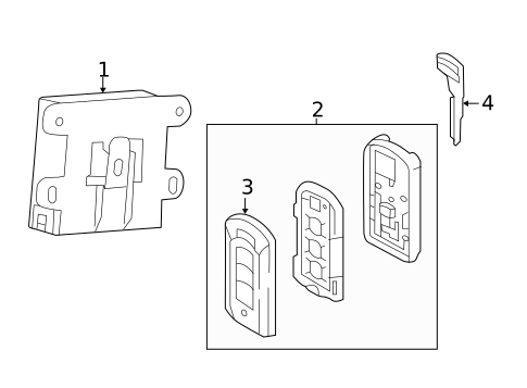 Keyless Entry Components for 2015 Mitsubishi Mirage #0