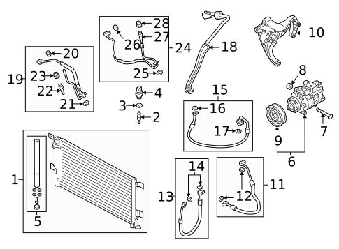 Condenser, Compressor & Lines for 2023 Audi S4 #0