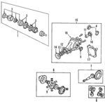 3512A055 - : Ring &amp; Pinion for Mitsubishi: Lancer Image