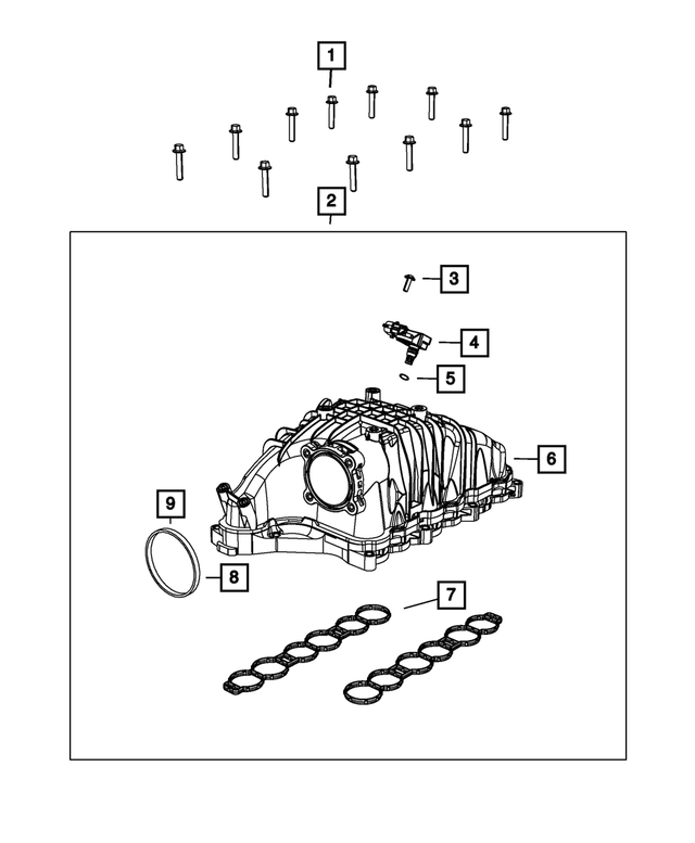 « 68492932AA – Engine : Collerette Hexagonale Boulon pour Mopar Image »