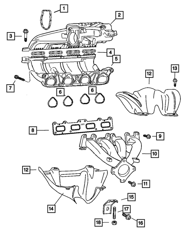 6506656AA - 2.4L Gas; Engine: Bolt for Mopar Image