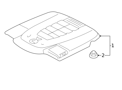 Engine Appearance Cover for 2017 Lexus LS460 #0