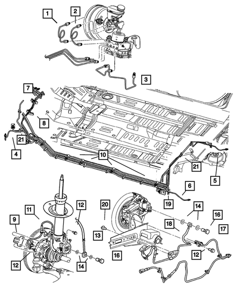 Brake Lines and Hoses for 2002 Chrysler PT Cruiser #0