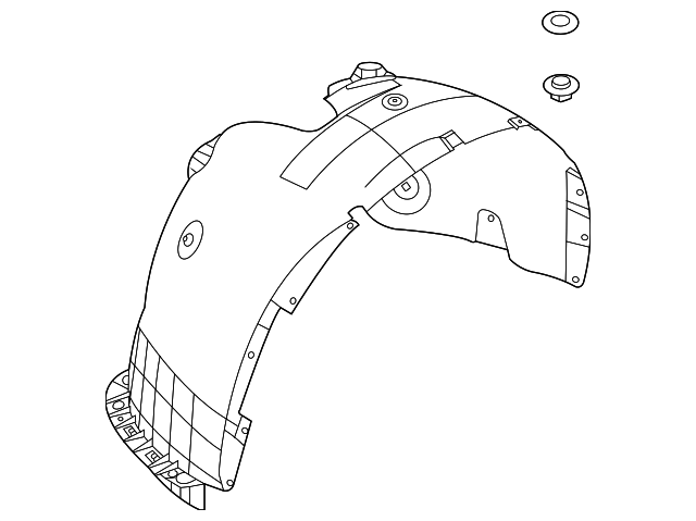 ambassaadeur F•I•V•E FRONT Fender Liner Left DRIVER ⭐GENUINE⭐ fits 2.0L Hyundai Kona