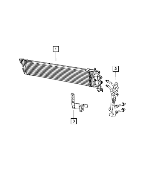 Transmission Oil Cooler, and Lines for 2016 Jeep Renegade #0