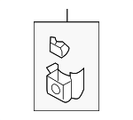 4K0863346 - : Front Trim Bracket for Audi: A6 allroad, A6 Quattro, A7 Sportback, RS6 Avant, RS7 Sportback, S6, S7 Sportback Image