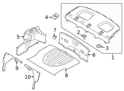 Interior Trim - Rear Body for 2014 Kia Forte Koup #0
