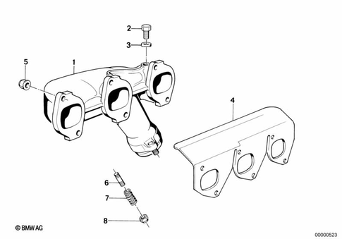 Exhaust Manifold for 1990 BMW 735i #0