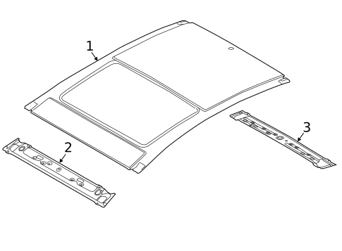 Roof & Components for 2015 Kia K900 #0