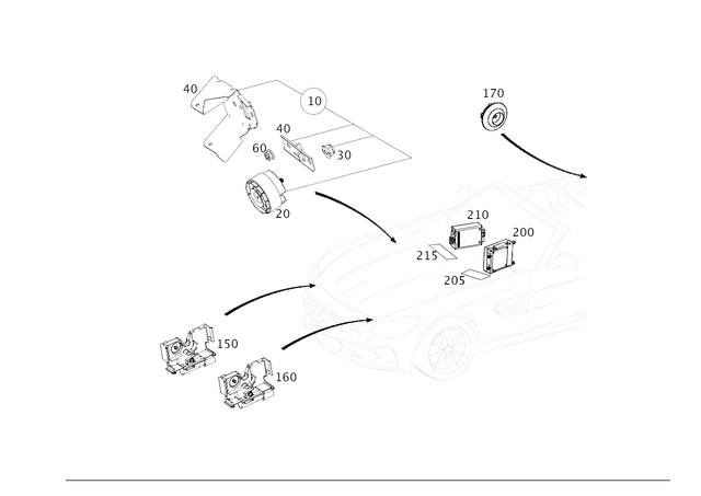 2056824400 - Electrical System: Dampening, Crossmember for Mercedes-Benz Image image