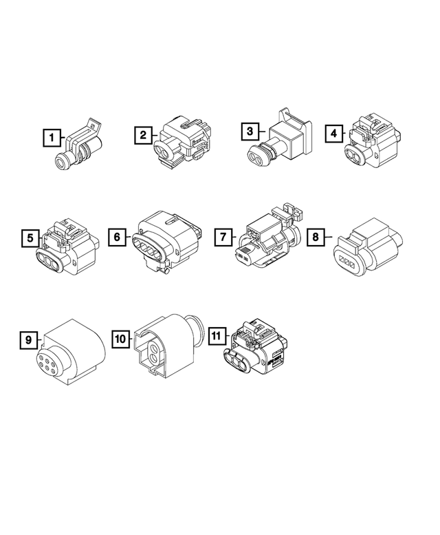 68601217AA - Electrical: Electrical Connector for Mopar Image