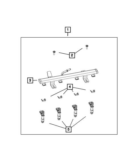 Fuel Rail and Injectors for 2021 Jeep Compass #0