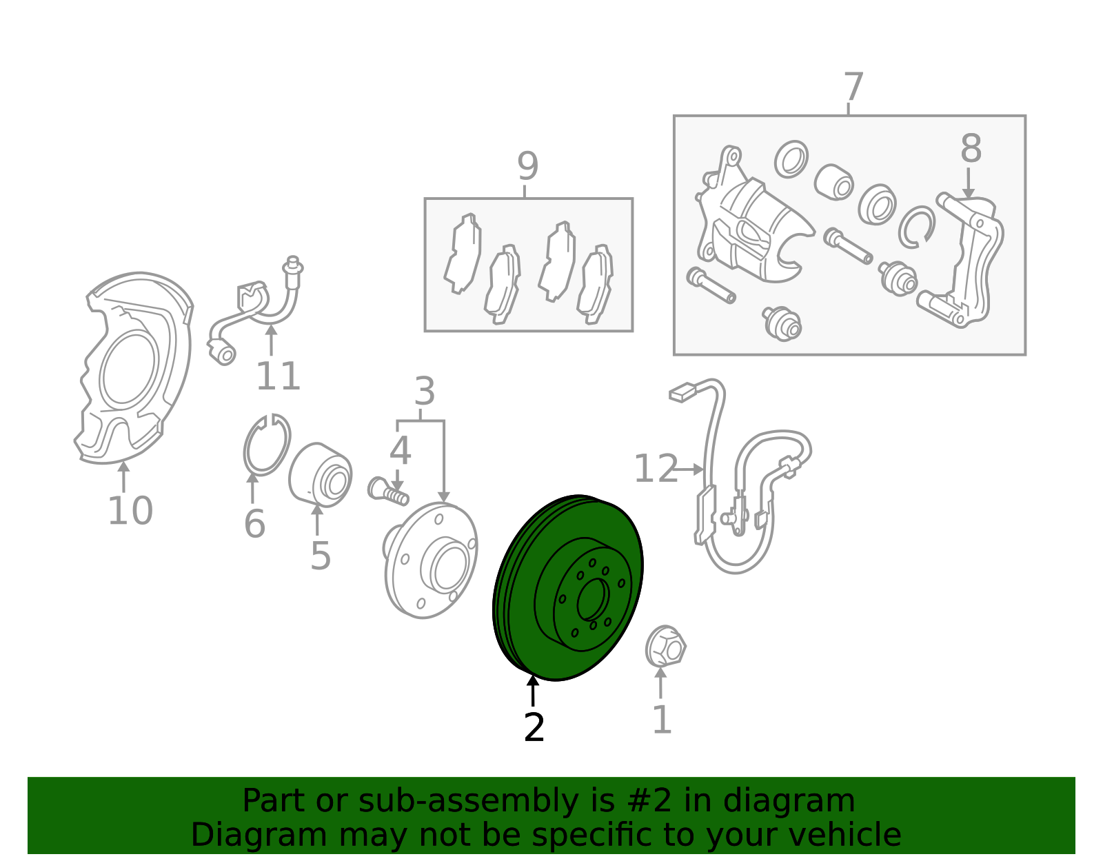 43512-02240 - Brake Rotor 2008-2019 Toyota | Longo Toyota Parts