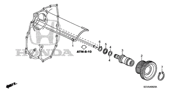 AT Idle Shaft for 2008 Honda Element #0