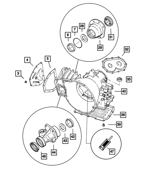 Case and Extension for 2002 Chrysler Voyager #0