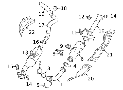 Exhaust Components for 2015 Ram 3500 #0