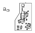 AWR4676LPW - Body: Seat Assembly for Land-Rover Image