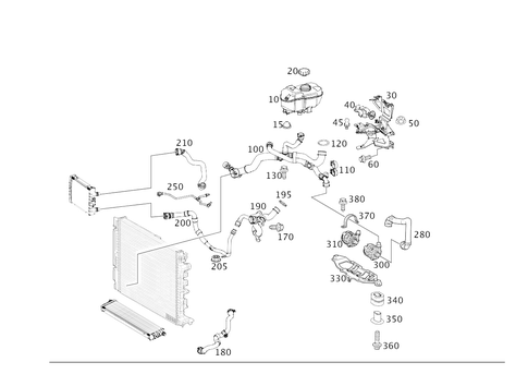 Expansion Tank, Mounting and Hoses for 2020 Mercedes-Benz AMG GT #0