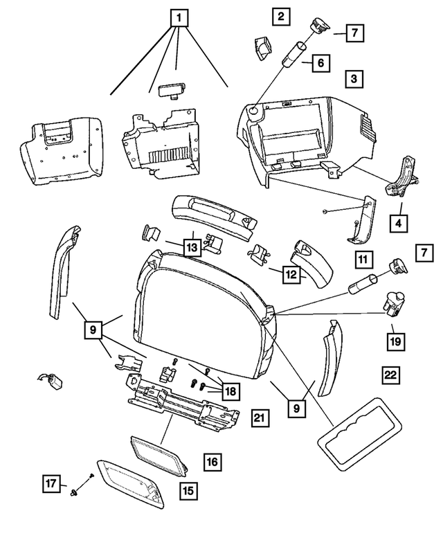 5009006AA - Instrument Panel and Radios and Consoles: Instrument Panel To Floor Brace, Right for Mopar Image
