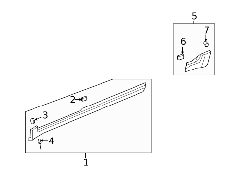 Exterior Trim - Pillars for 2017 Chevrolet Traverse #0