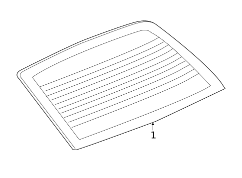 Glass & Hardware - Back for 2005 Chevrolet Cobalt #0