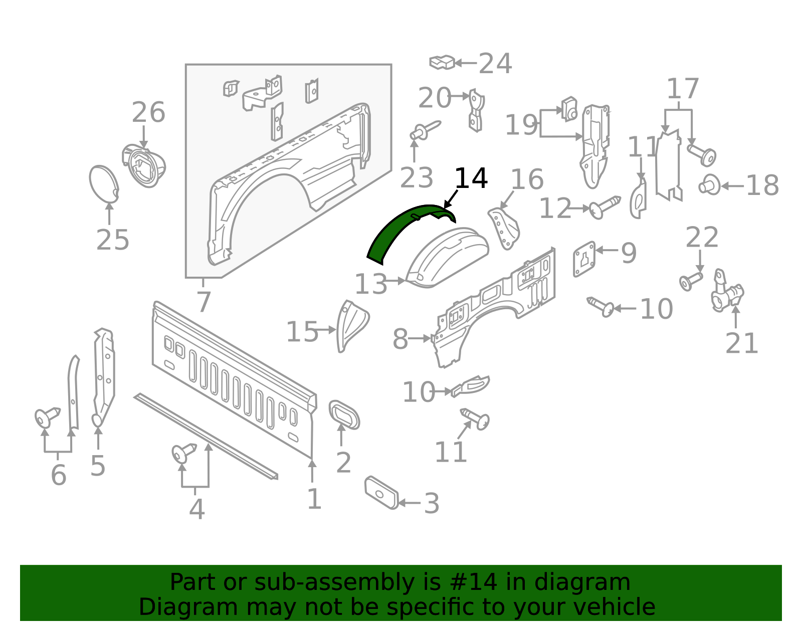 Side Panel Assembly R 2021-2025 Ford Wheel Housing Side Panel ML3Z-9927894-A | OEM Parts Online