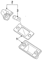 1H6943021C - Electrical: License Lamp for Volkswagen Image