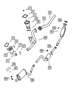 4764660AA - Exhaust: Exhaust Manifold To Front Converter Gasket for Mopar Image