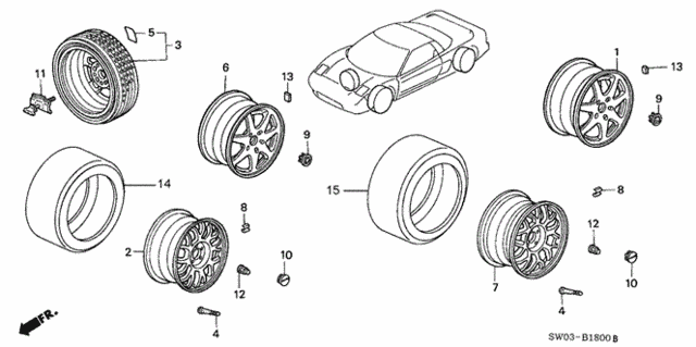 Wheel for 2002 Acura NSX #0