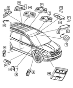 1CY12HL1AC - Electrical: Reading Lamp for Mopar Image