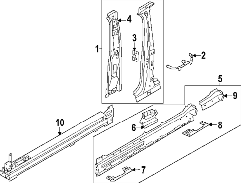 Center Pillar & Rocker for 2025 Audi Q4 e-tron #0