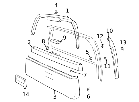 Interior Trim for 1998 Volvo V70 #0